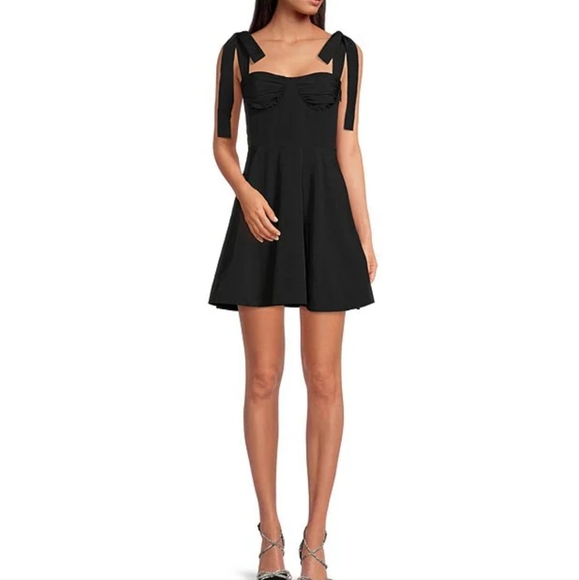 Gianni Bini Everly Bustier Sweetheart Neck Sleeveless Tie Shoulder A-Lin… - Picture 1 of 10